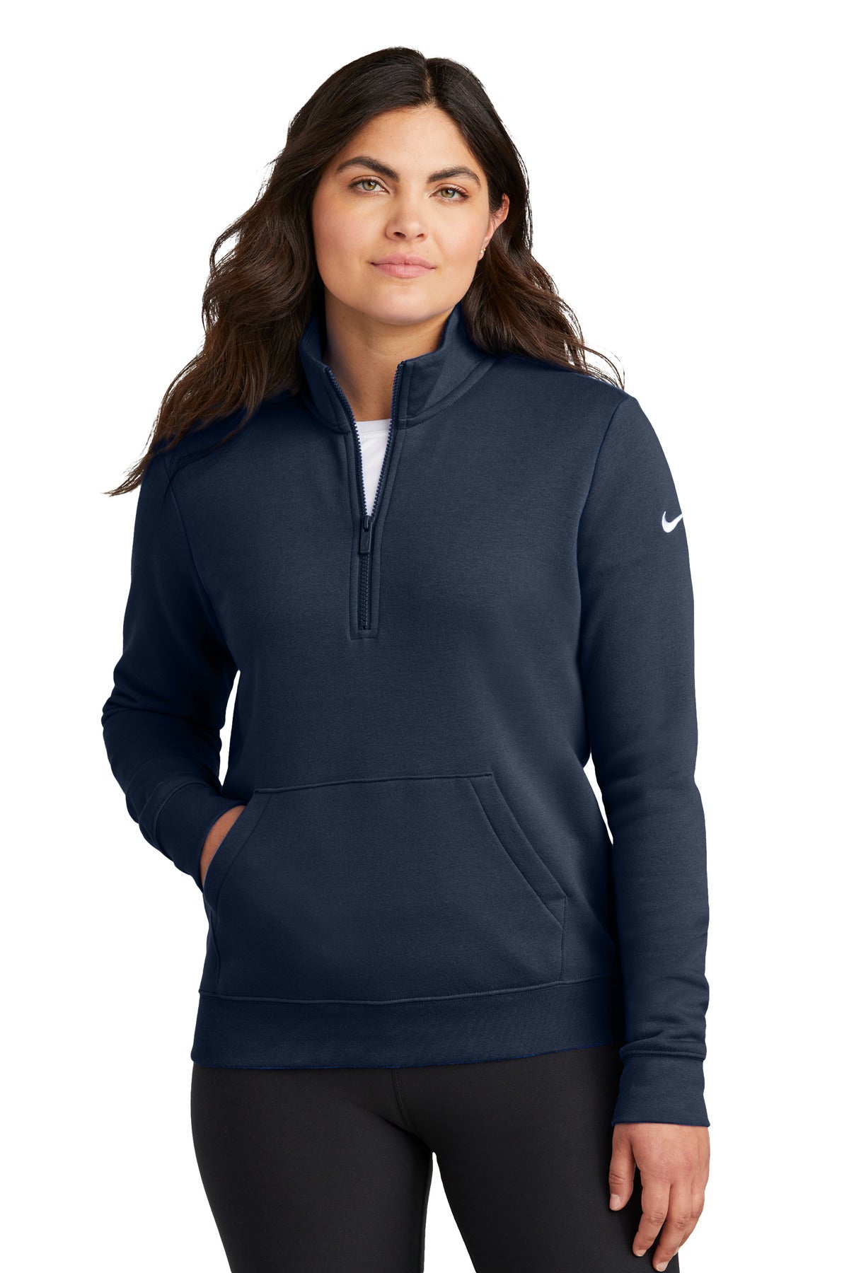Women's Club Fleece Sleeve Swoosh 1/2-Zip