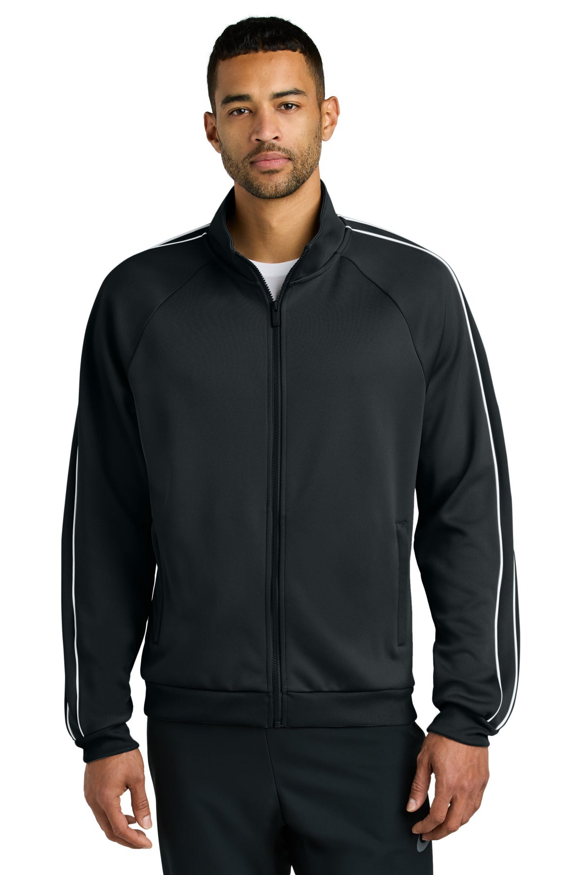 Iconic Track Jacket with Dual Piping