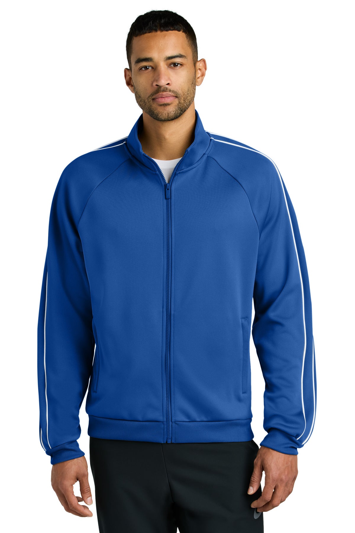 Iconic Track Jacket with Dual Piping