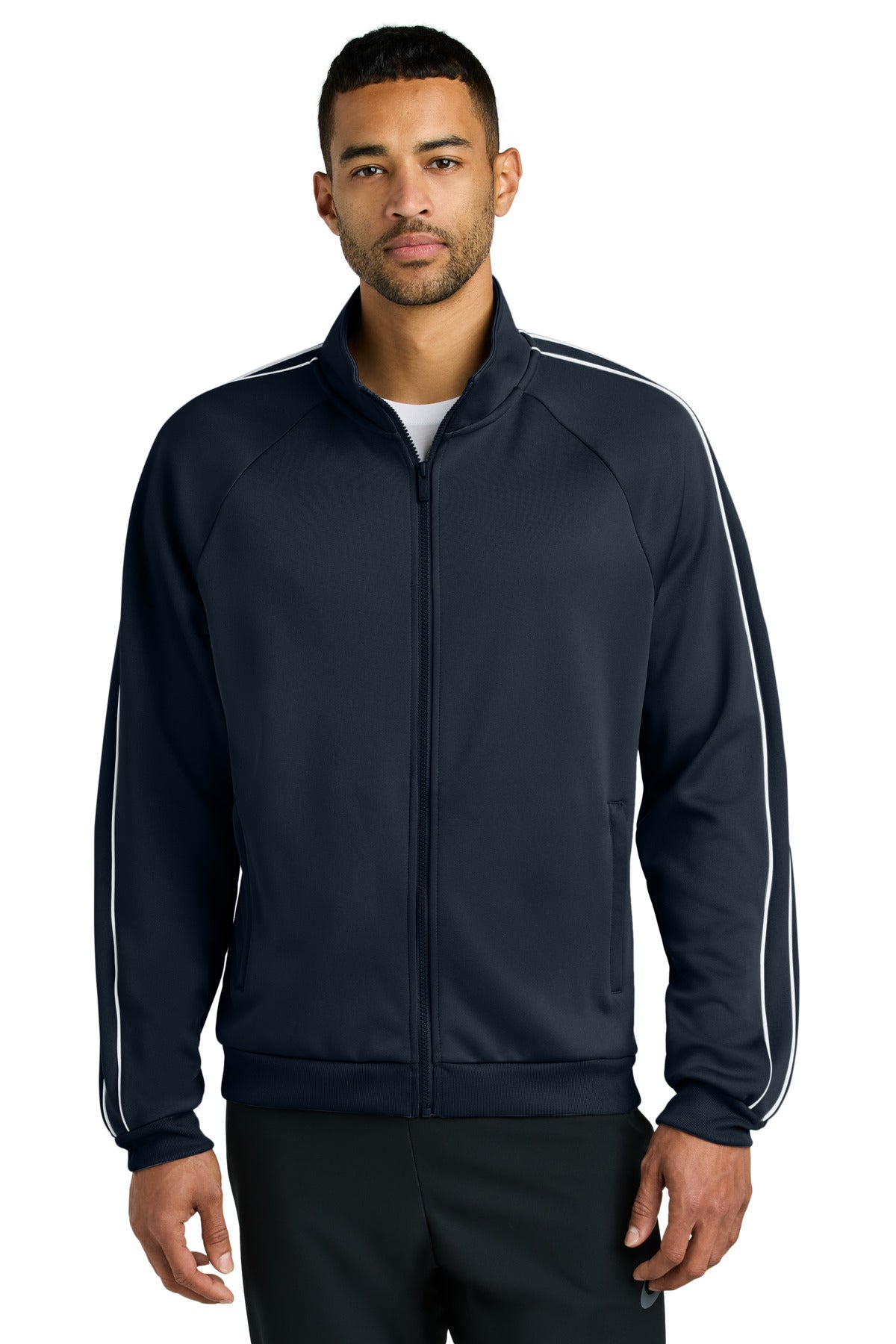 Iconic Track Jacket with Dual Piping