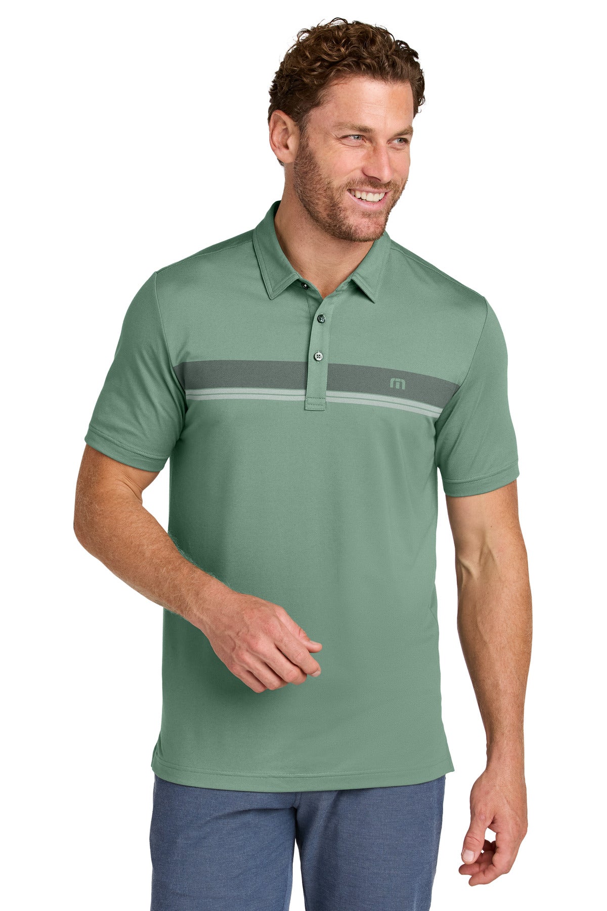 Glenview Stripe Performance Polo
